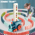 Automatic Domino Laying Train Toy with Music for Kids 3+