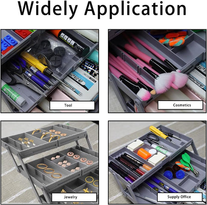 Drawer Organizer | 3-Tier Expandable Design | Adjustable Compartments | Drawify