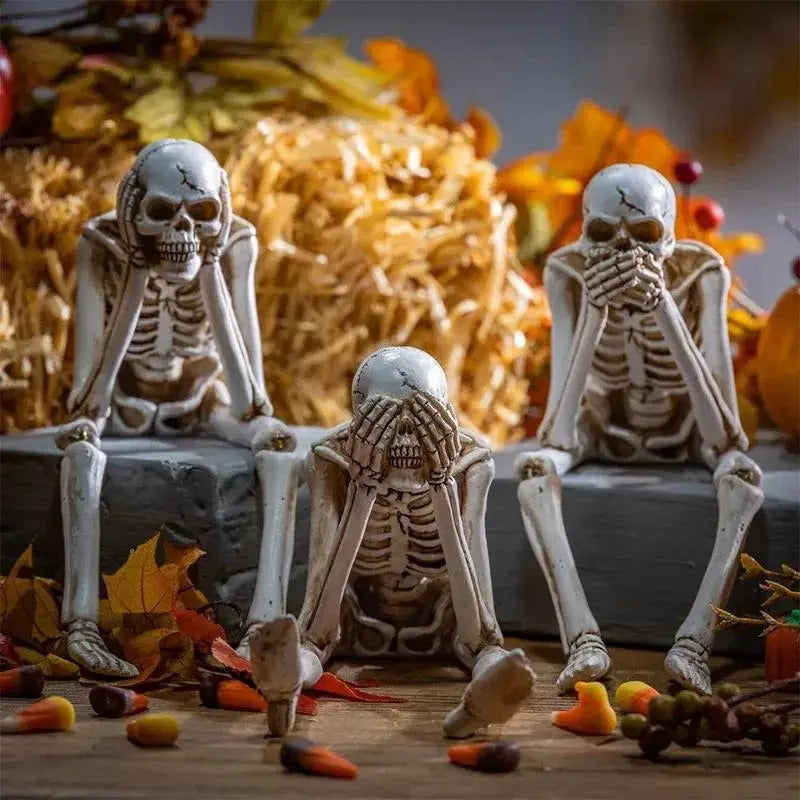[Set of 3] SkullBudy™ – Creepy Fireplace Decoration for Halloween & Party [50% Off]