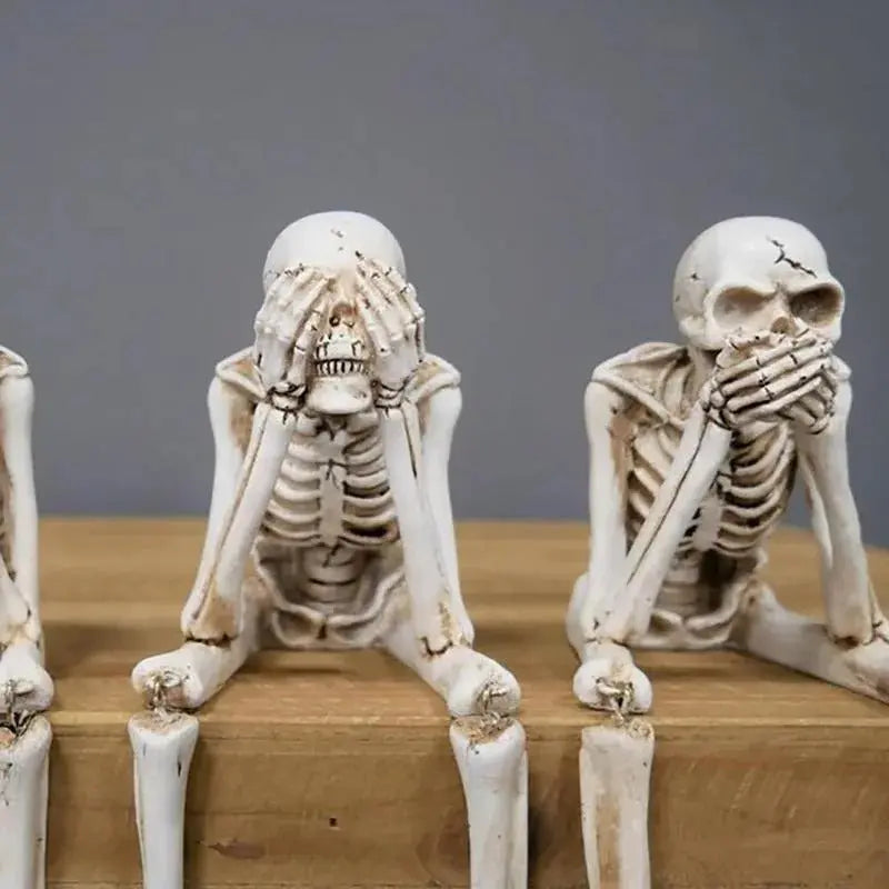 [Set of 3] SkullBudy™ – Creepy Fireplace Decoration for Halloween & Party [50% Off]