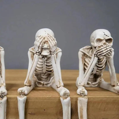 [Set of 3] SkullBudy™ – Creepy Fireplace Decoration for Halloween & Party [50% Off]