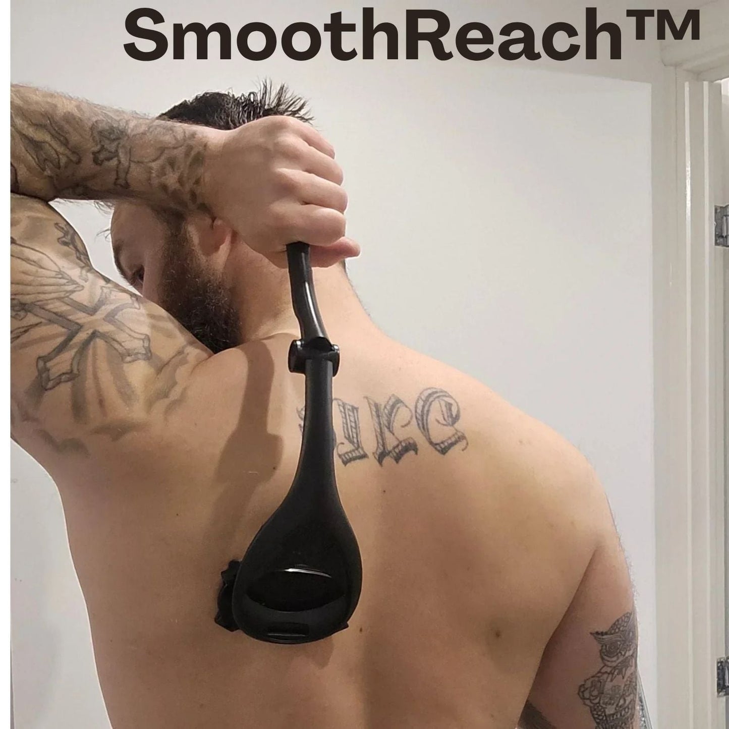 Easy Grooming Tool | Extra-Long Handle | Pain-Free Back Hair Removal |  SmoothReach