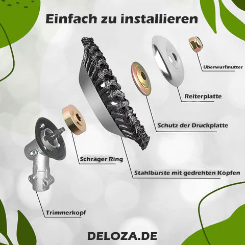 Steel Wire Grass and Weed Trimmer Head for String Trimmers