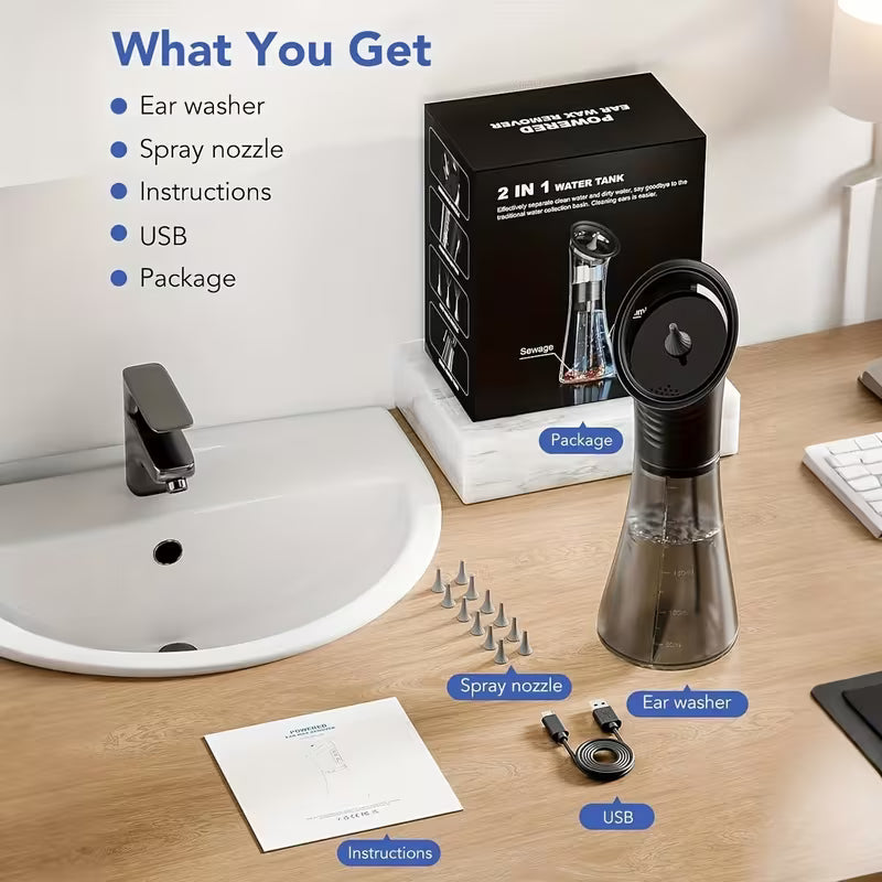 Ear Wax Removal | Safe Ear Cleaning | Electric Water Irrigation System | AuriPure