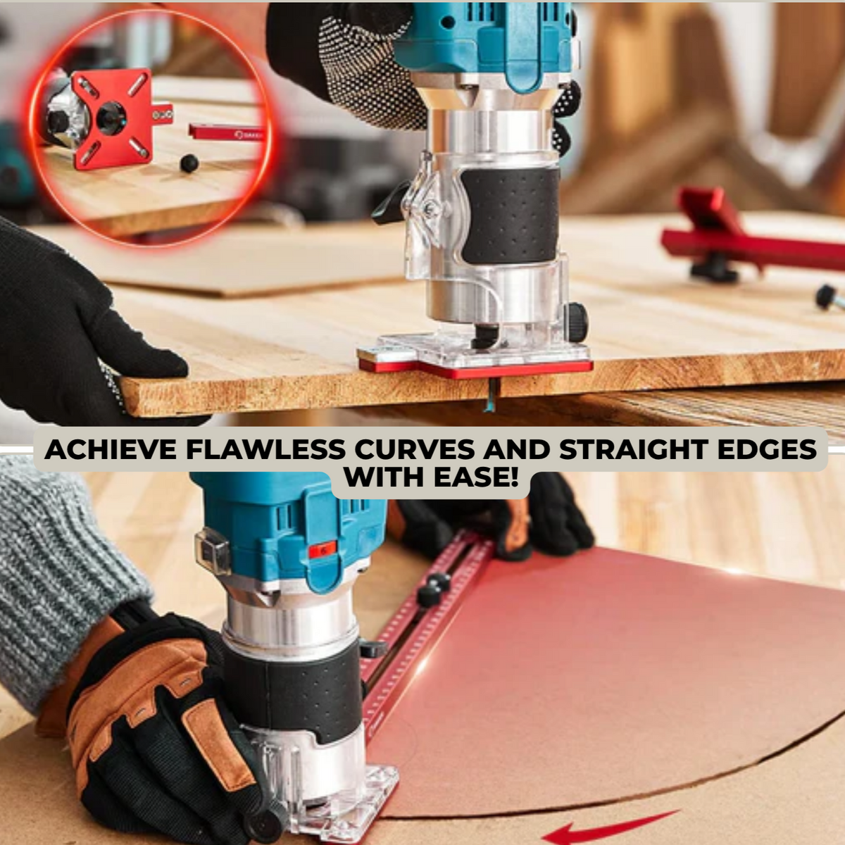 3-in-1 Router Guide Jig for Cutting Routing & Marking Wood
