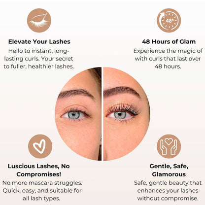 Eyelash Curler Device | Heated Curling | 3 Temperature Levels | Long-Lasting Lift | LashBliss
