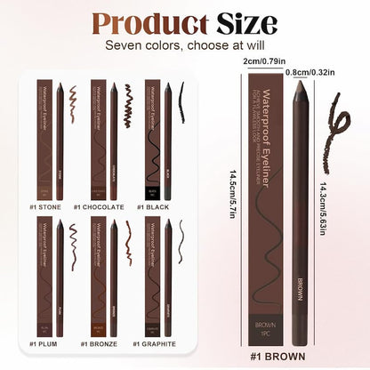 Eyeliner Pencil | Long-Lasting Waterproof Formula | Smudge-Proof Finish | Luvona
