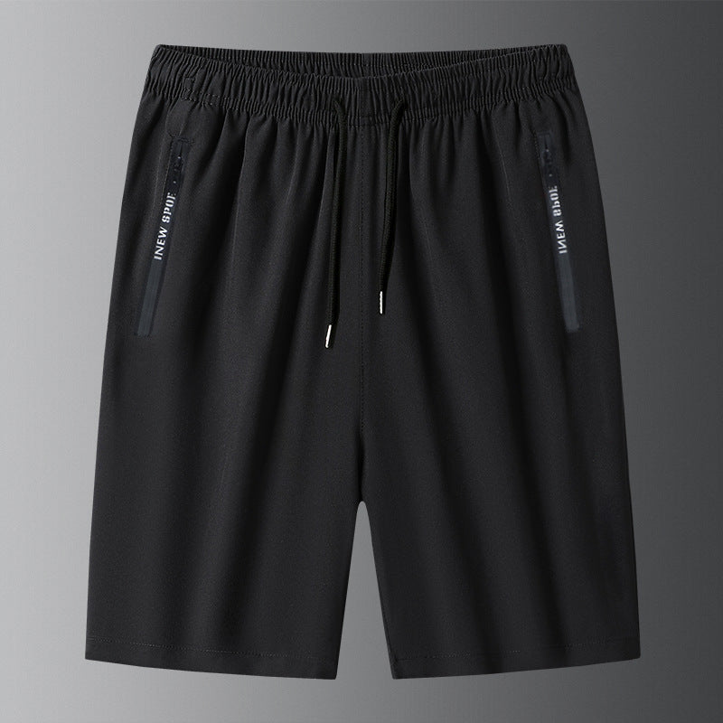 Unisex Ice Silk Stretch Shorts – Cooling Breathable Summer Shorts