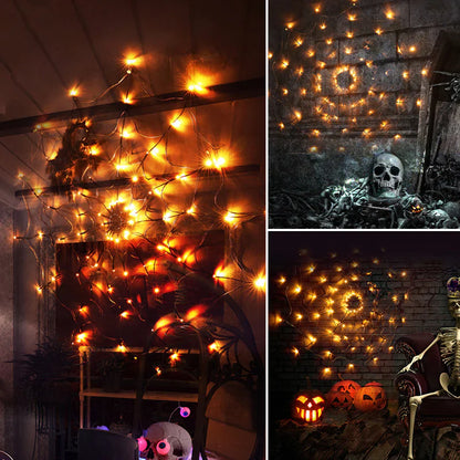 SpiderLight™ – Halloween Spider Web String Lights Decoration [50% Off]
