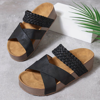 Faith | Women’s Supportive Wedge Slide Sandals