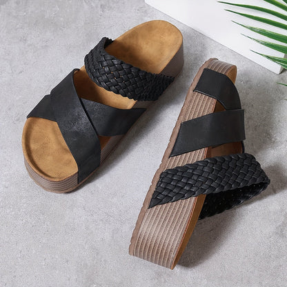Faith | Women’s Supportive Wedge Slide Sandals
