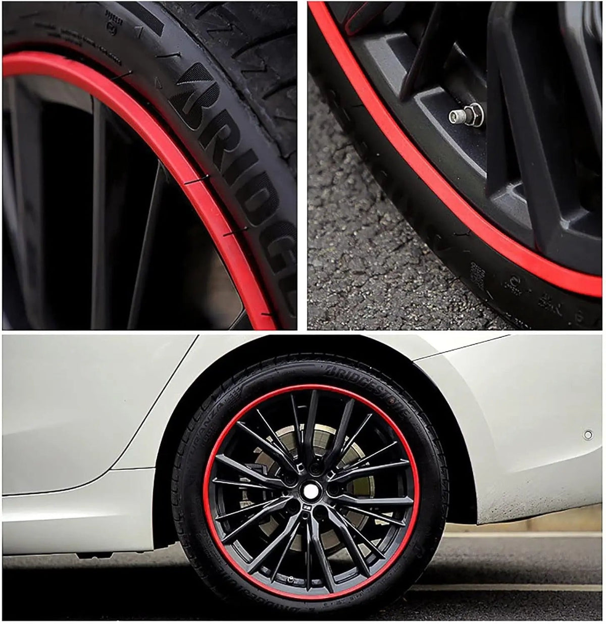 Wheel Rim Protector Strips – Self-Adhesive TPU Curb Guard Set for 4 Wheels