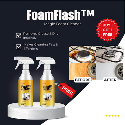 FoamFlash – Magical Foam Cleaner for Thorough and Quick Cleaning [1 + 1 Free]