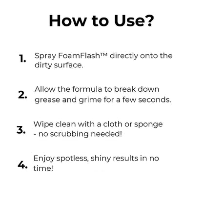 FoamFlash – Magical Foam Cleaner for Thorough and Quick Cleaning [1 + 1 Free]