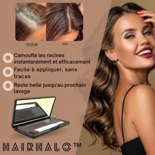 HairHalo™ – Say Goodbye to Roots Instantly for Perfect, Flawless Hair Everyday Style [1 + 1 Free]