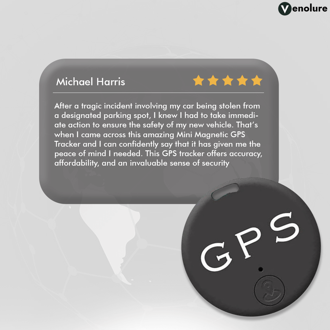 Mini GPS Tracker with Magnetic Mount for Vehicles and Luggage