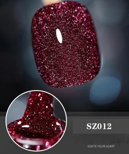 Gel Nail Polish | High-Gloss Sparkle Finish | Long-Lasting Wear | Sparkle & Shine Gel Polish