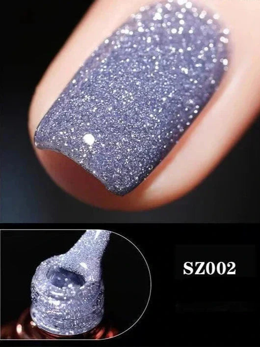 Gel Nail Polish | High-Gloss Sparkle Finish | Long-Lasting Wear | Sparkle & Shine Gel Polish