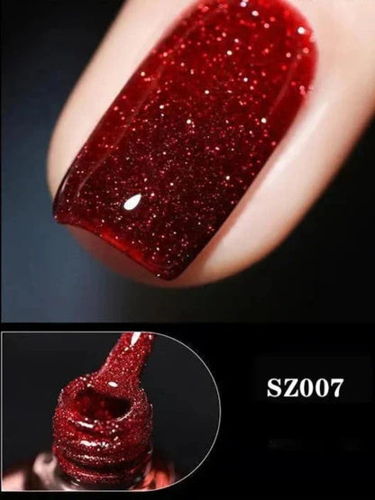 Gel Nail Polish | High-Gloss Sparkle Finish | Long-Lasting Wear | Sparkle & Shine Gel Polish