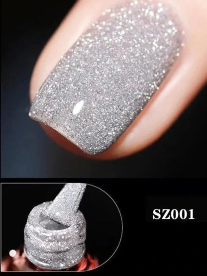 Gel Nail Polish | High-Gloss Sparkle Finish | Long-Lasting Wear | Sparkle & Shine Gel Polish