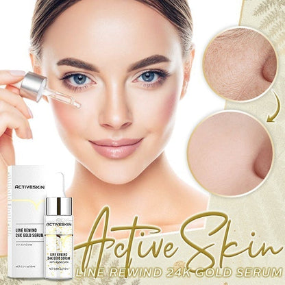 ActiSkin™ – 24K Gold Serum for Line Refreshing for Smooth, Radiant & Well-Cared-for Skin [1 + 1 Free]