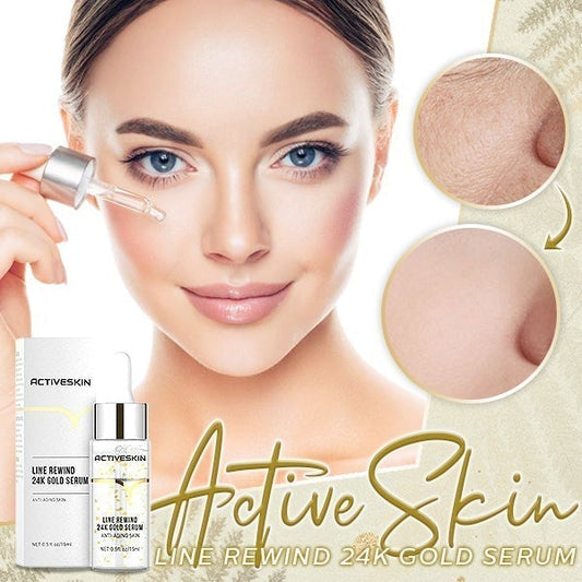 ActiSkin™ – 24K Gold Serum for Line Refreshing for Smooth, Radiant & Well-Cared-for Skin [1 + 1 Free]