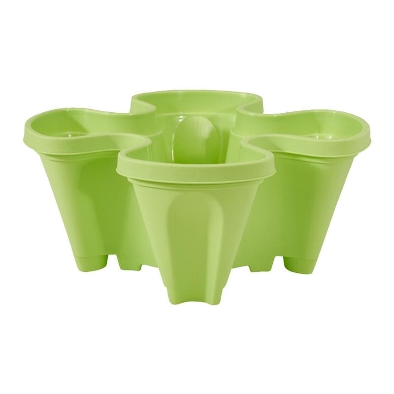 Stackable Vertical Planting Tower with 4 Levels & Irrigation System