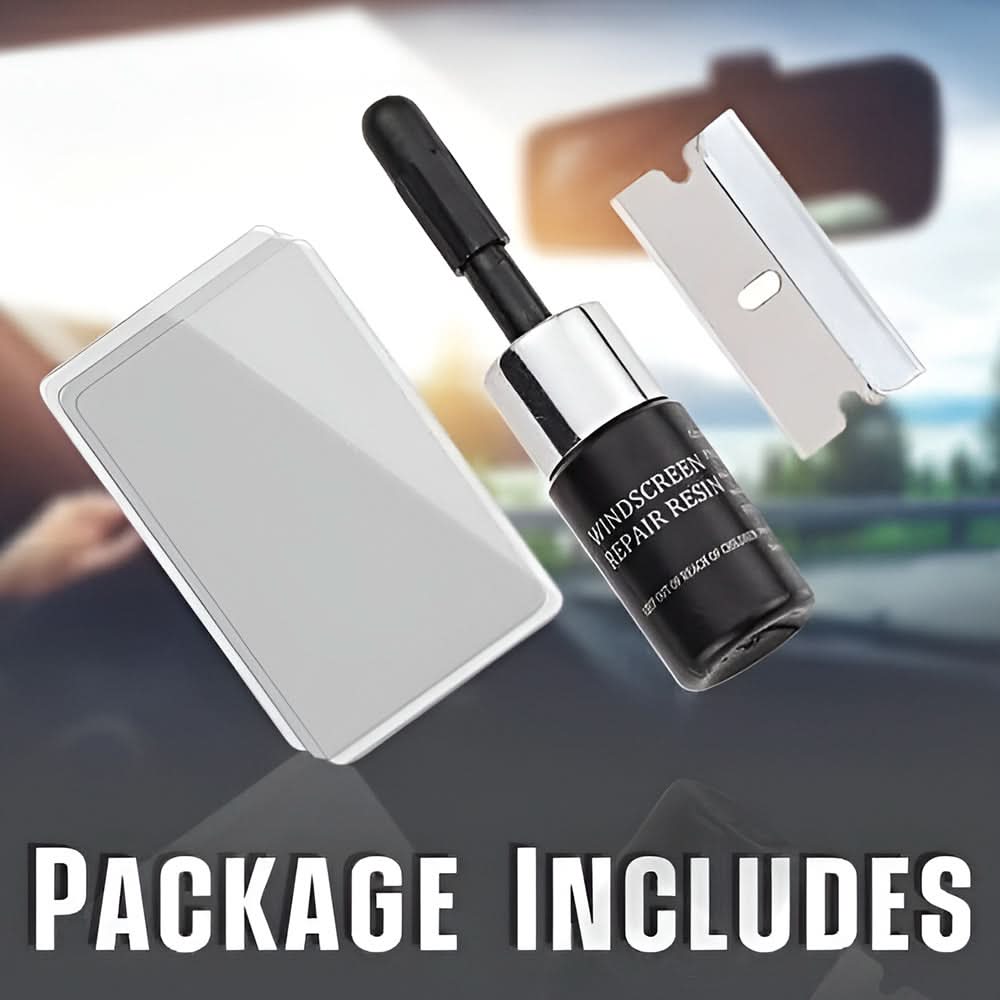 Glass Crack Repair Resin Kit for Windshield & Window Chips