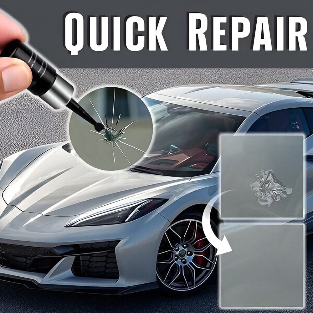 Glass Crack Repair Resin Kit for Windshield & Window Chips