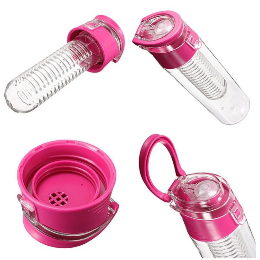 Fruit Infuser Water Bottle 700ml – BPA-Free with Flip-Top Lid
