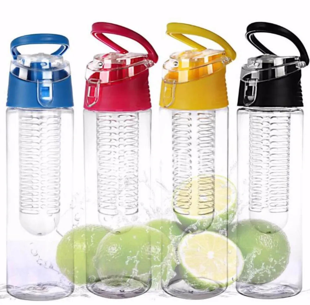 Fruit Infuser Water Bottle 700ml – BPA-Free with Flip-Top Lid
