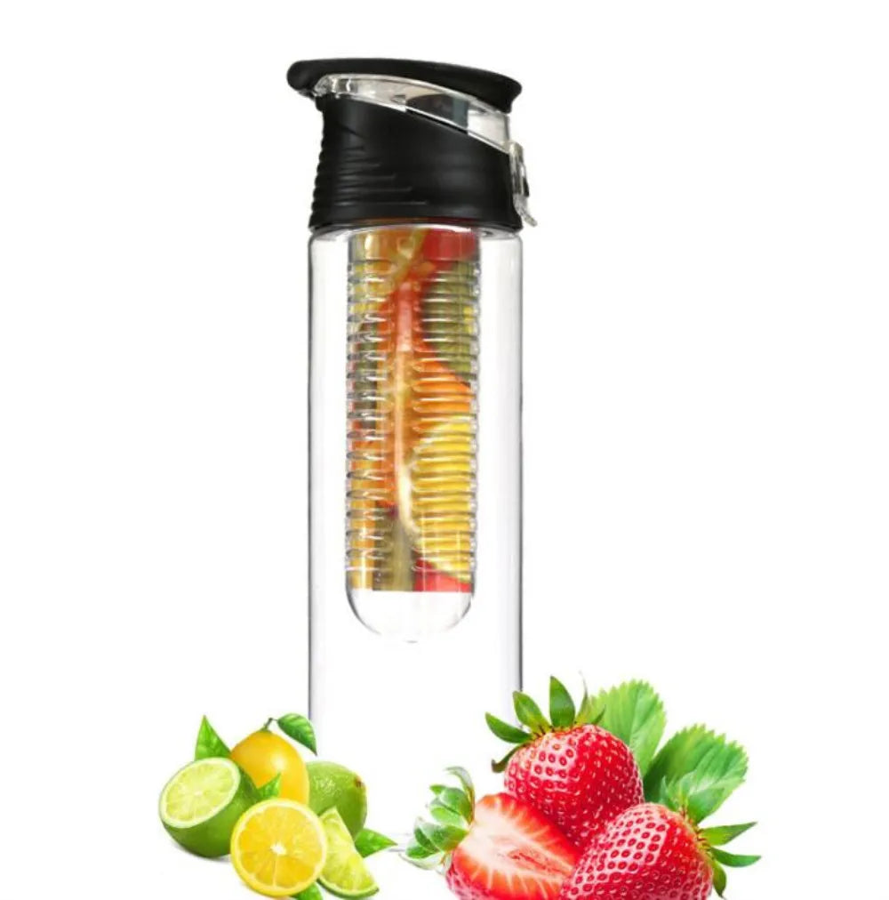 Fruit Infuser Water Bottle 700ml – BPA-Free with Flip-Top Lid