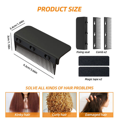 Hair Straightener Comb | Heat Resistant | One-Handed Styling Tool | StyleMate