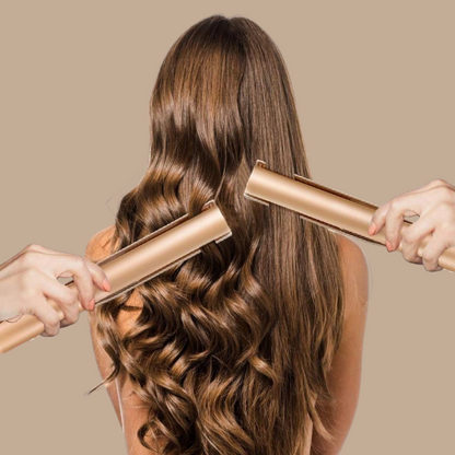 Hair Straightener & Curler | Ceramic Plates | Adjustable Temperature | WaveGlide
