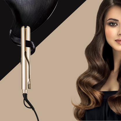 Hair Straightener & Curler | Ceramic Plates | Adjustable Temperature | WaveGlide