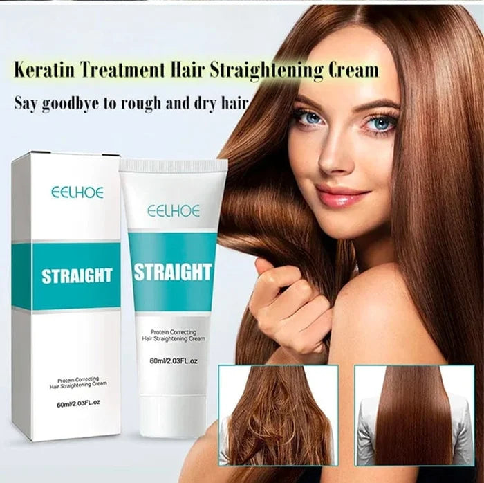 Hair Straightening Cream | Frizz Control | Keratin Repair | Deep Moisturizing Care | Keratique