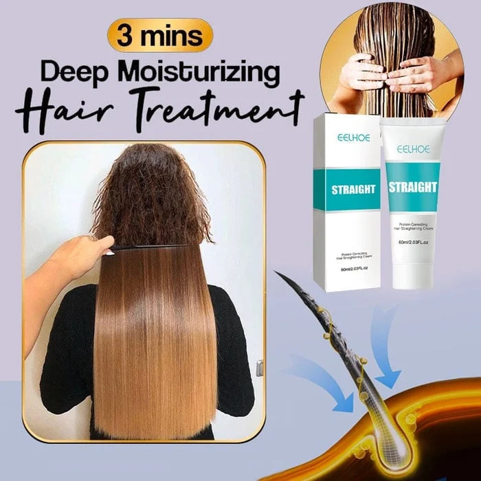 Hair Straightening Cream | Frizz Control | Keratin Repair | Deep Moisturizing Care | Keratique