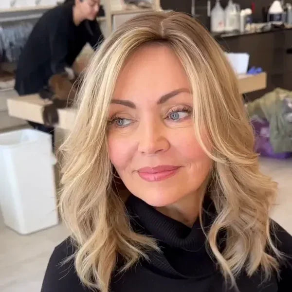 Hair Topper | Real Human Hair | Breathable Base | Natural Volume Boost | GlamTop