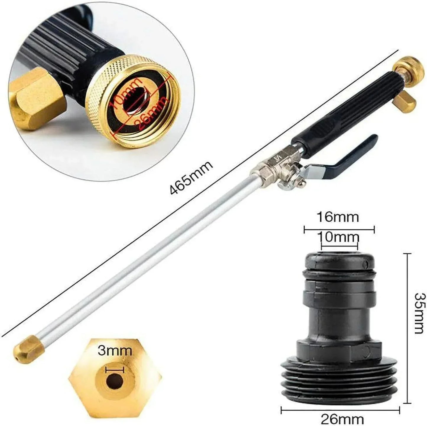 AquaLynx™ – High-pressure cleaner with powerful jet and adjustable nozzle [50% off]