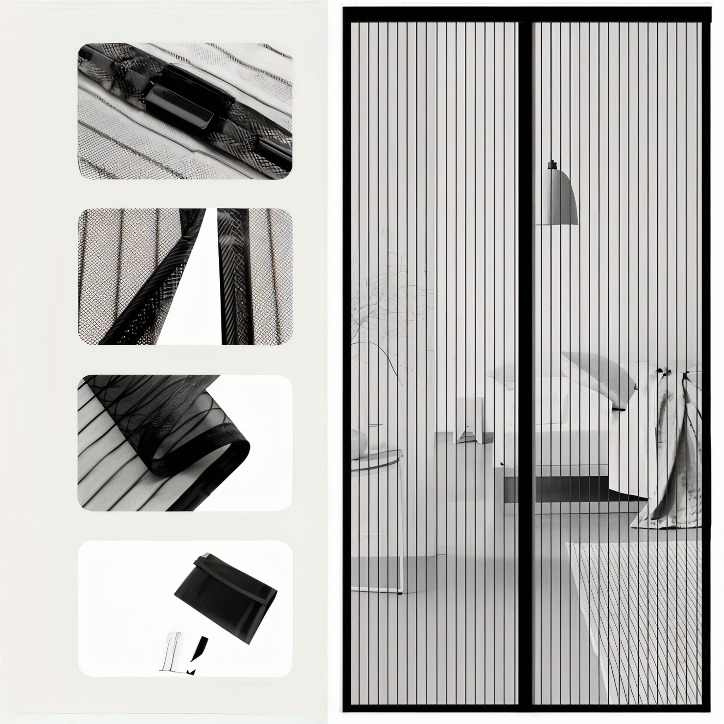 MagniSeal™ – Magnetic Door Mesh Against Insects, Closes Quickly And Automatically [50% Off]