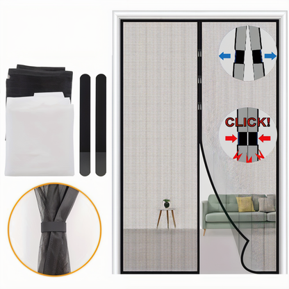 MagniSeal™ – Magnetic Door Mesh Against Insects, Closes Quickly And Automatically [50% Off]