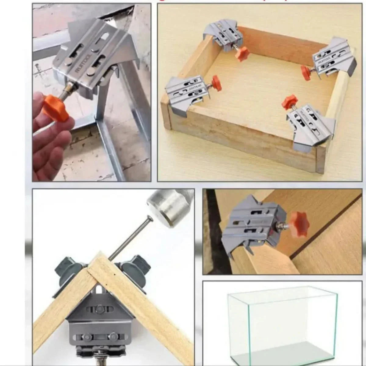 90 Degree Corner Clamp for Woodworking – Right Angle Clamp Set (2 Pack)