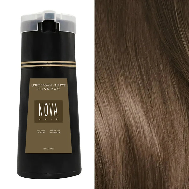 Instant Dye Shampoo | Gray Hair Coverage | NovaHair