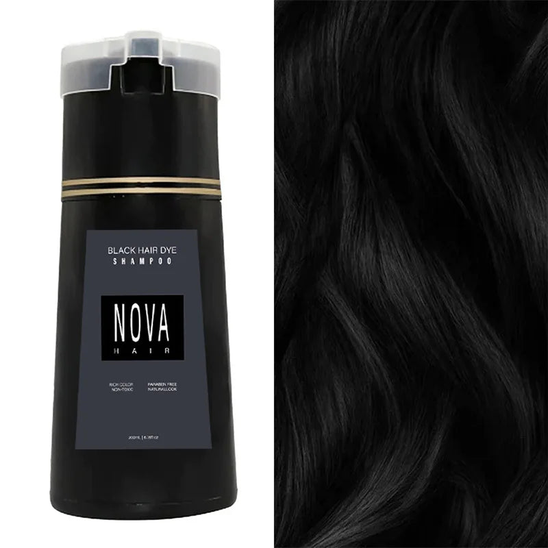 Instant Dye Shampoo | Gray Hair Coverage | NovaHair