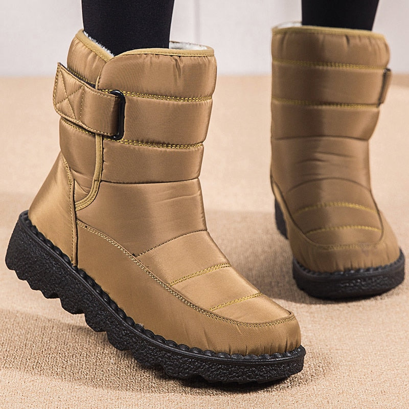 Warm Women’s Winter Boots with Adjustable Secure Fit