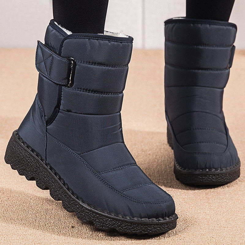 Warm Women’s Winter Boots with Adjustable Secure Fit