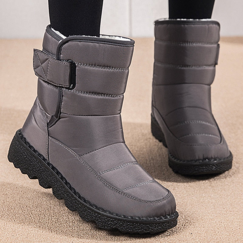 Warm Women’s Winter Boots with Adjustable Secure Fit