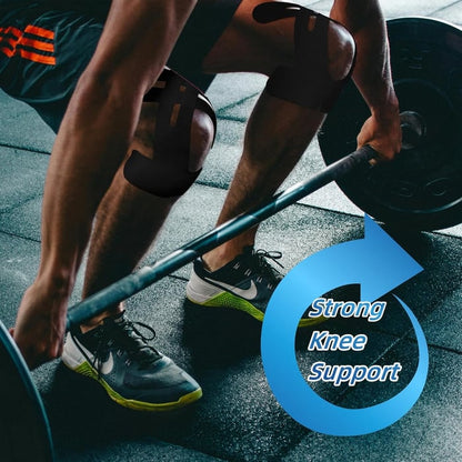 Knee Support Tape | Pre-Cut Kinesiology Design | Strong Elastic Support | Flexify