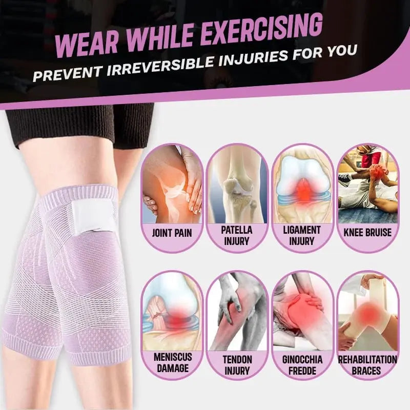 Adjustable Knee Brace with Compression Straps for Sports & Daily Use