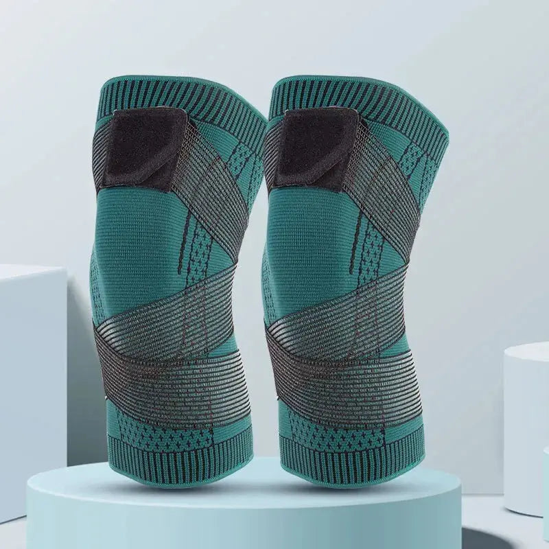 Adjustable Knee Brace with Compression Straps for Sports & Daily Use